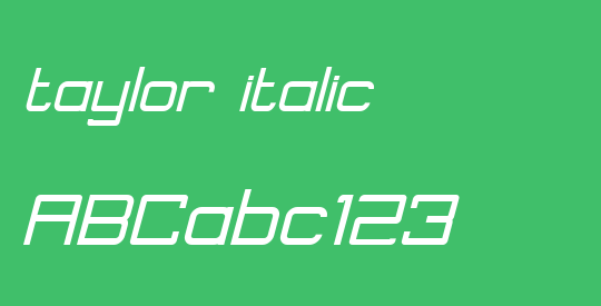 taylor italic