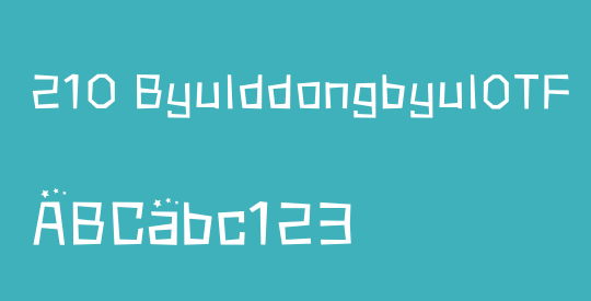 210 ByulddongbyulOTF