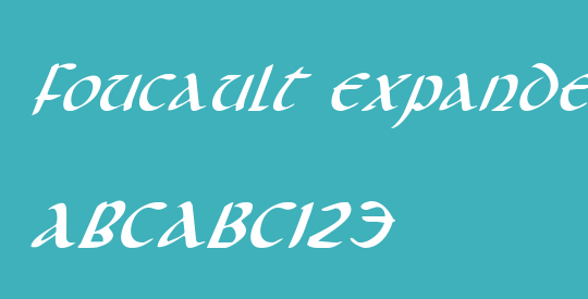 Foucault Expanded Italic