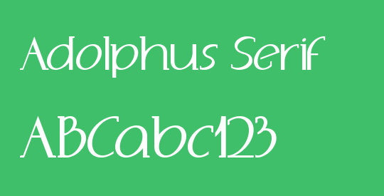 Adolphus Serif
