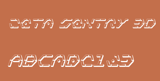 Zeta Sentry 3D Italic