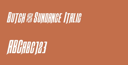 Butch & Sundance Italic