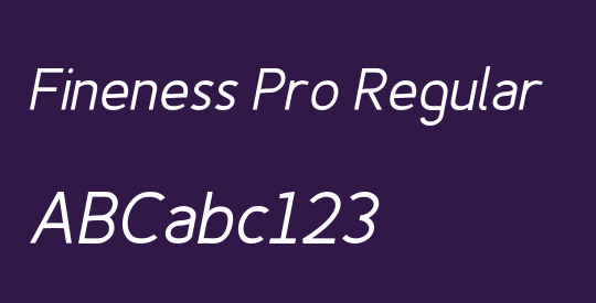 Fineness Pro Regular