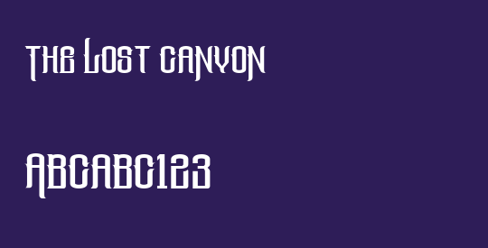 The Lost Canyon