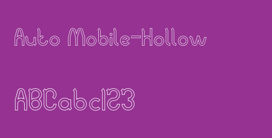 Auto Mobile-Hollow