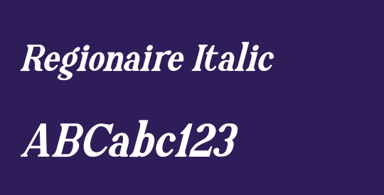 Regionaire Italic
