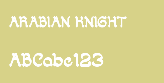 ARABIAN KNIGHT