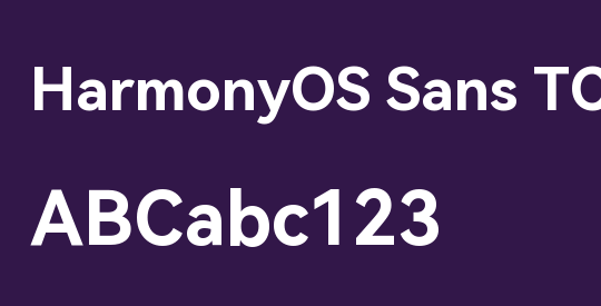 HarmonyOS Sans TC
