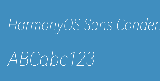 HarmonyOS Sans Condensed