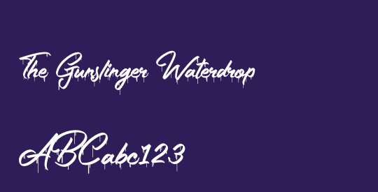 The Gunslinger Waterdrop