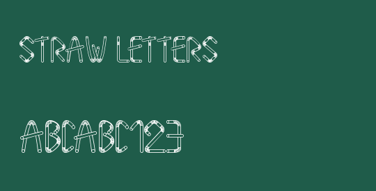 Straw Letters