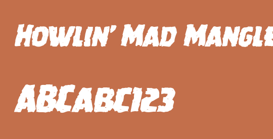 Howlin' Mad Mangled Italic