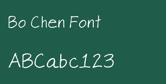 Bo Chen Font