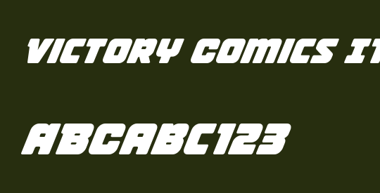 Victory Comics Italic