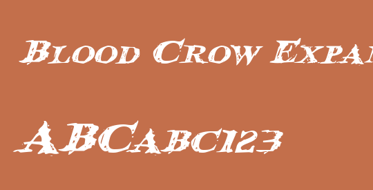 Blood Crow Expanded Italic