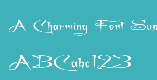 A Charming Font Superexpanded