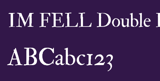 IM FELL Double Pica