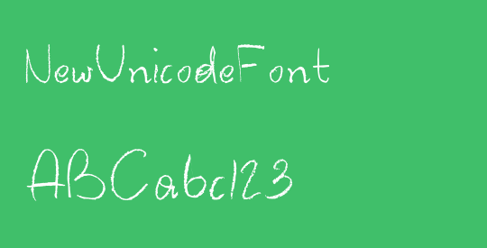 NewUnicodeFont