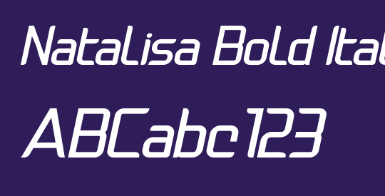 Natalisa Bold Italic Demo