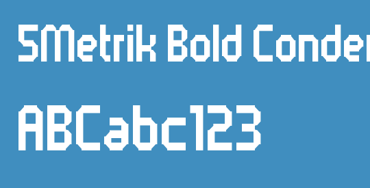 5Metrik Bold Condensed