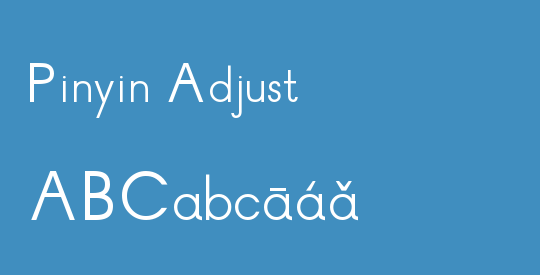 Pinyin Adjust