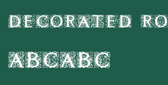 Decorated Roman Initials