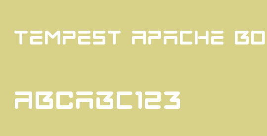 Tempest Apache Bold