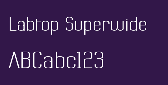 Labtop Superwide