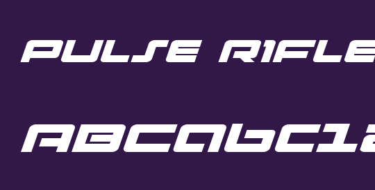 Pulse Rifle Expanded Italic