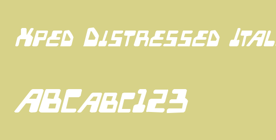 Xped Distressed Italic