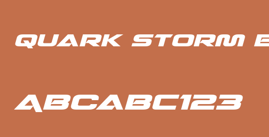 Quark Storm Expanded Italic