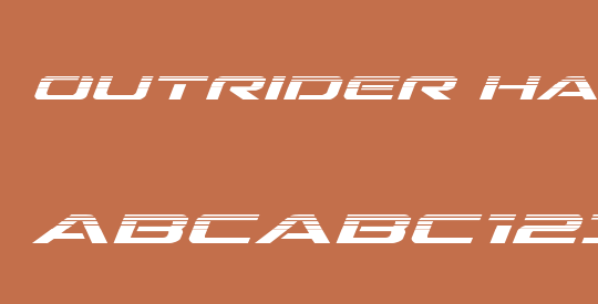 Outrider Halftone Italic
