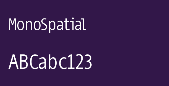 MonoSpatial