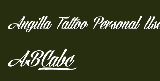 Angilla Tattoo Personal Use 
