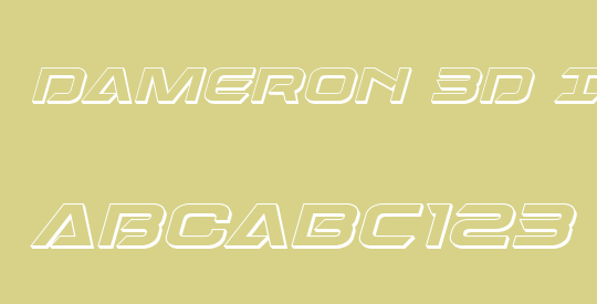 Dameron 3D Italic