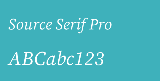 Source Serif Pro