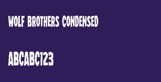 Wolf Brothers Condensed