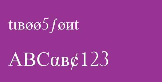 tiboo5font