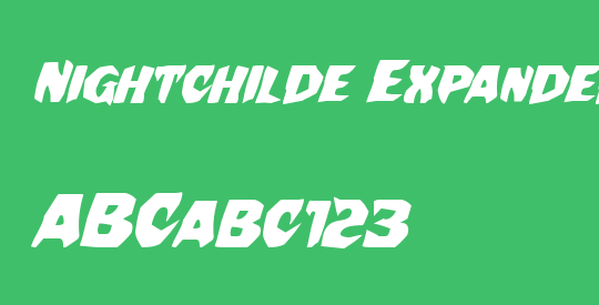 Nightchilde Expanded Italic