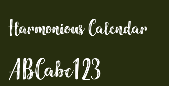 Harmonious Calendar