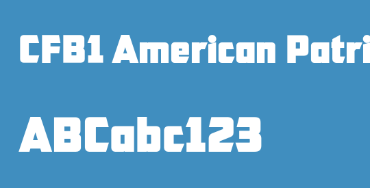 CFB1 American Patriot SOLID 2