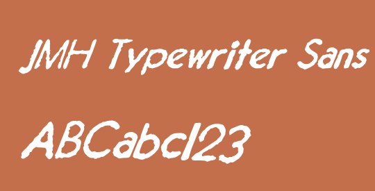 JMH Typewriter Sans