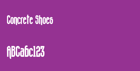 Concrete Shoes
