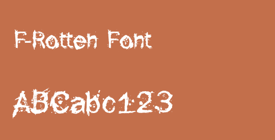 F-Rotten Font
