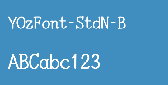 YOzFont-StdN-B