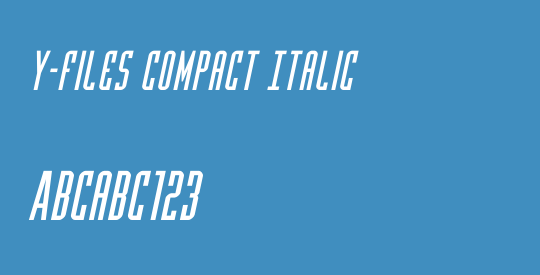 Y-Files Compact Italic