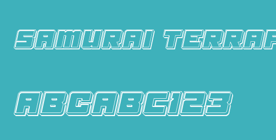 Samurai Terrapin Engraved Italic