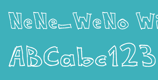 NeNe_WeNo Width HandWrite