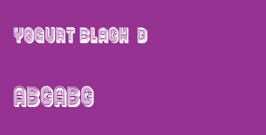 Yogurt Black 3D