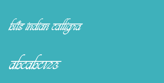 bits indian calligra